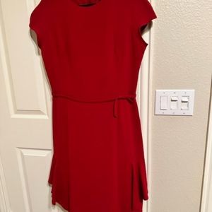 Red cocktail dress
